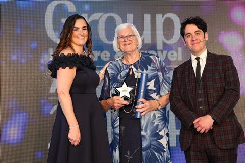 Joyce Cook wins the Group Leisure & Travel Organiser of the Year Award®